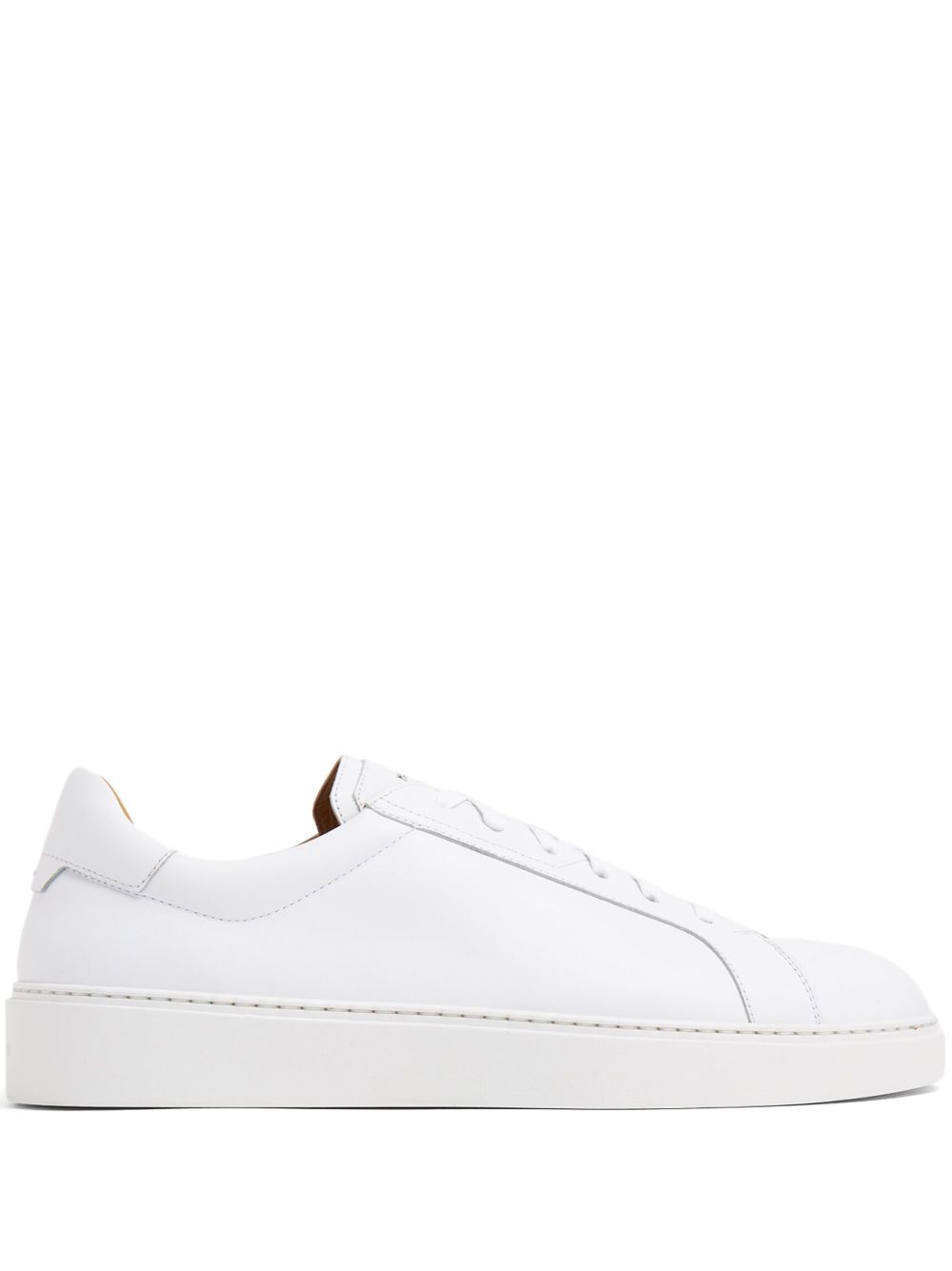 Magnanni 皮质低帮运动鞋 - 白色