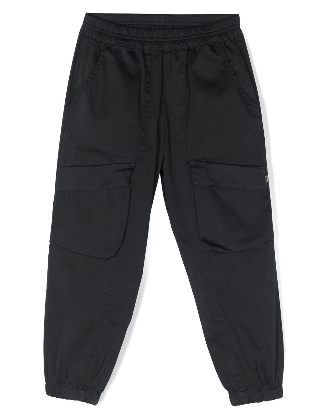 DONDUP KIDS logo标牌工装裤 - 蓝色