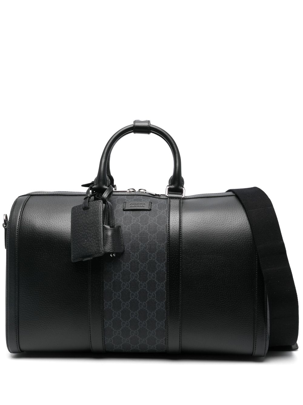 Gucci GG 中号手提旅行包 - 黑色