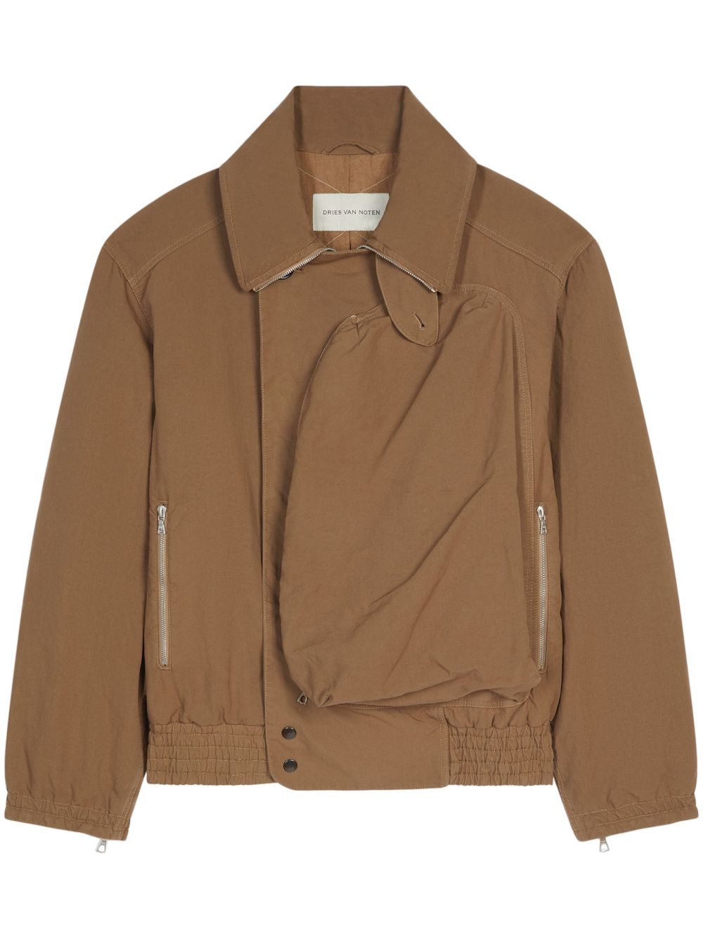 DRIES VAN NOTEN 加染棉夹克 - 褐色