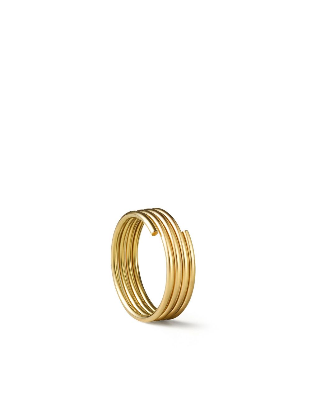 Shihara 18K黄金 Stack Hoop 01 耳环 - 金色