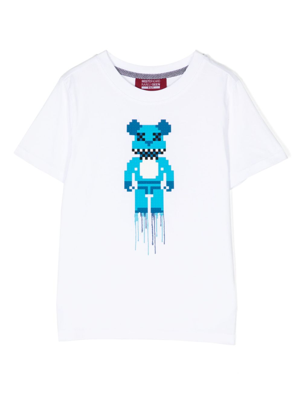 Mostly Heard Rarely Seen 8-Bit Mini Blue Bear T恤 - 白色