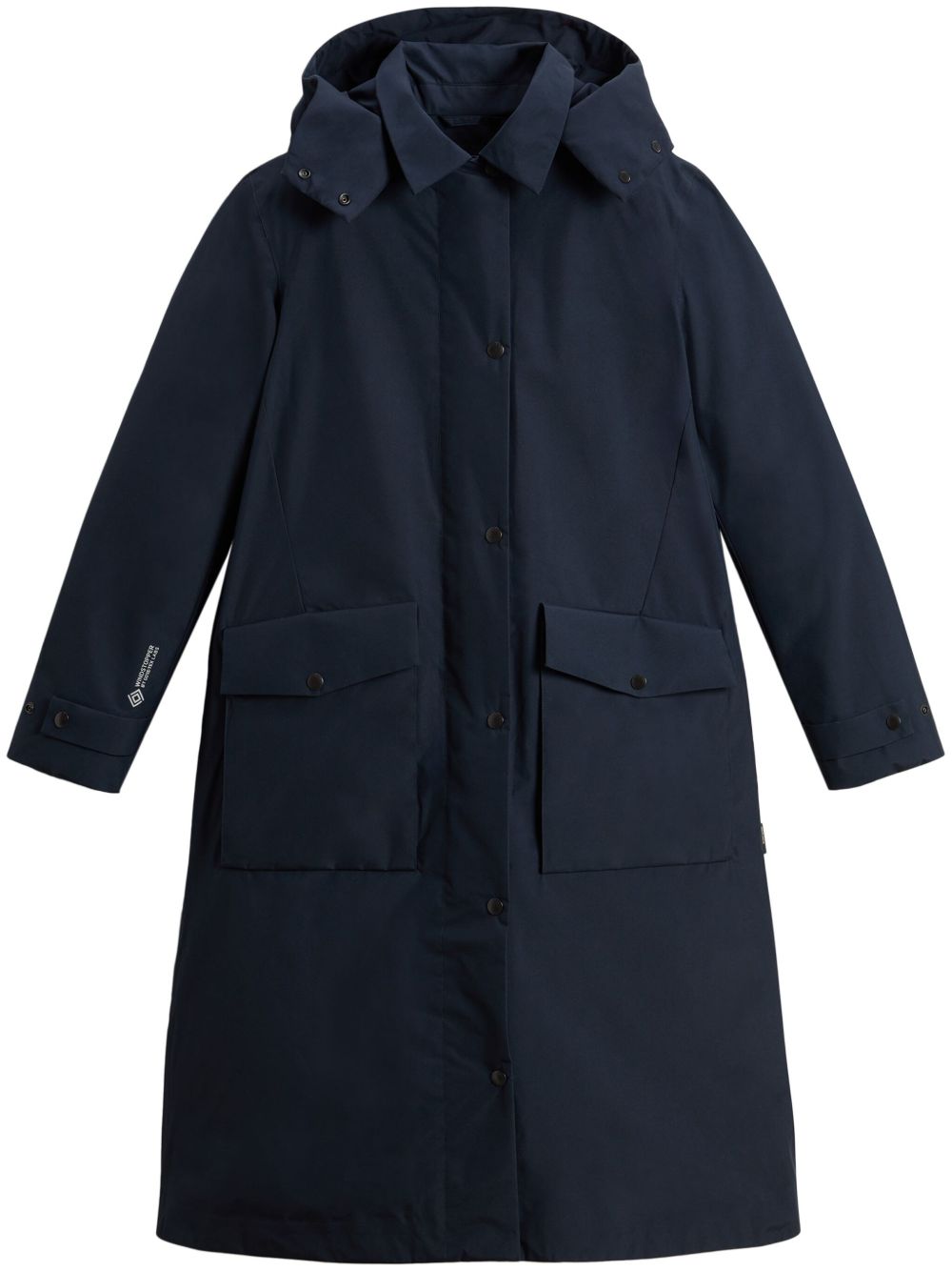 Woolrich 超大款斗篷 - 蓝色