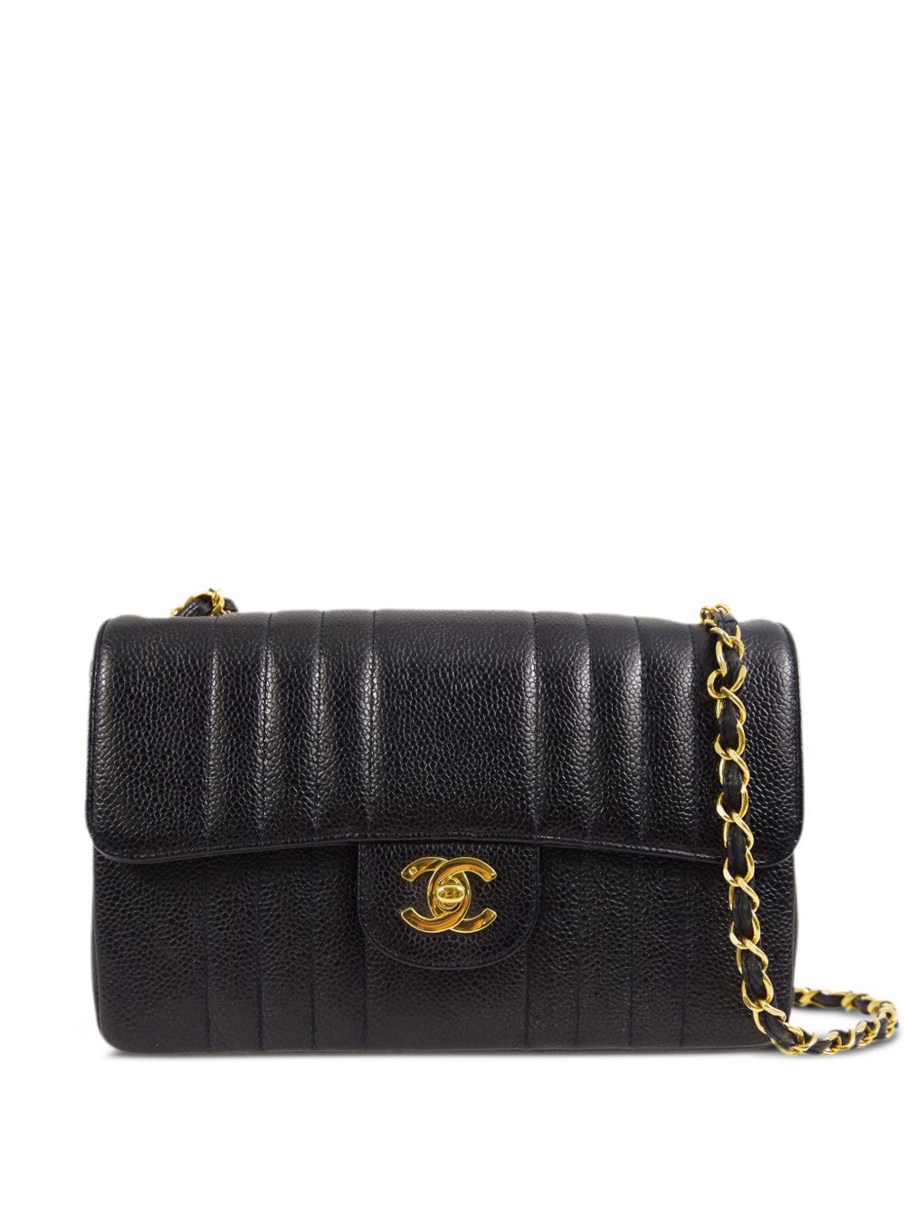 CHANEL Pre-Owned Mademoiselle 单肩包（1992年典藏款） - 黑色