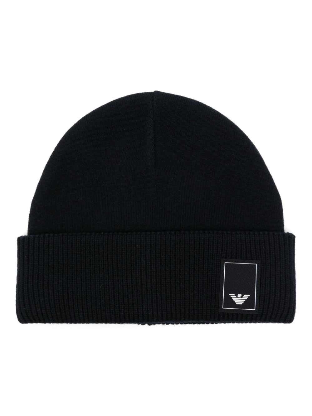 Emporio Armani 标贴套头帽 - 蓝色