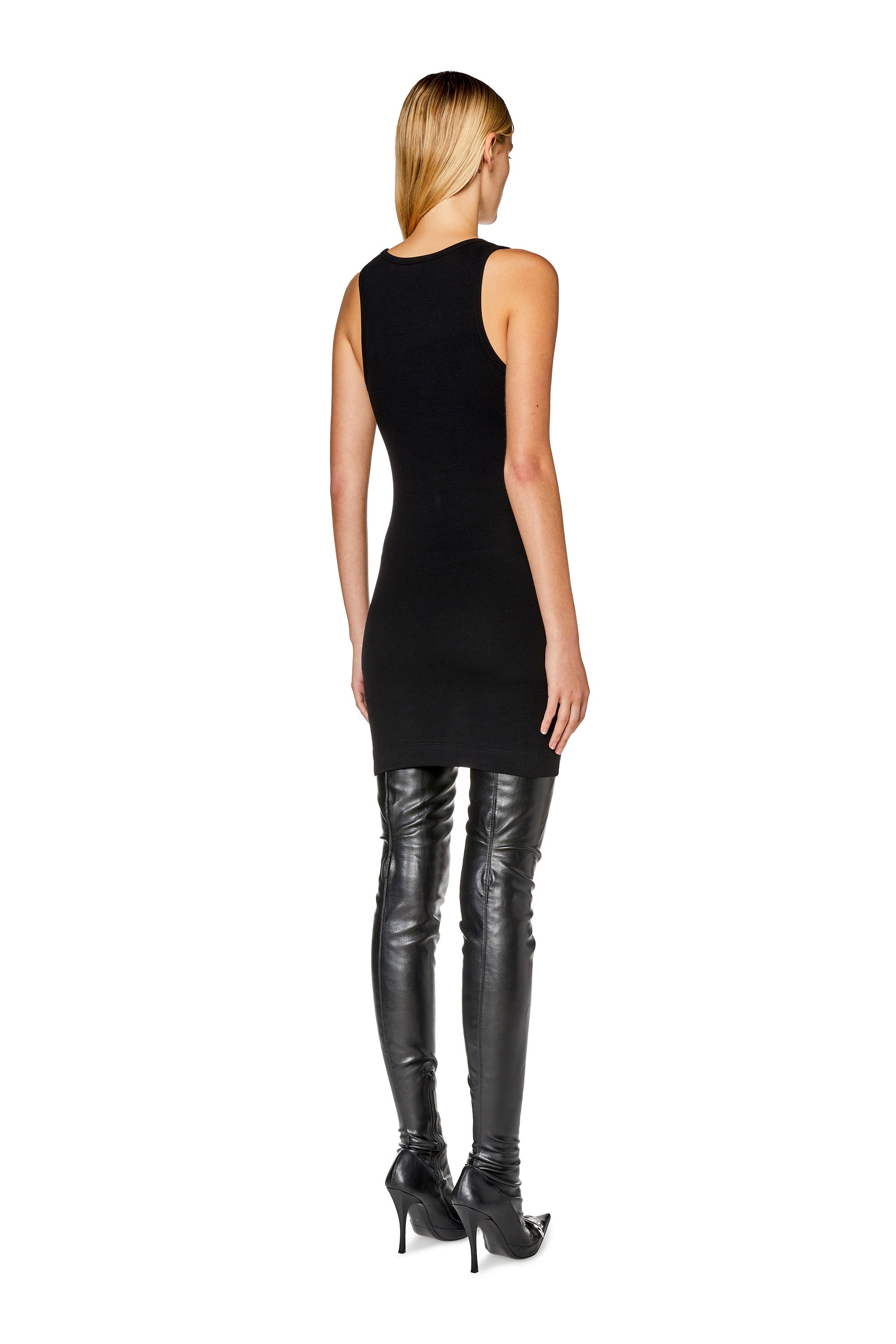 Diesel - Mini tank dress with D logo - Dresses - Woman - Black