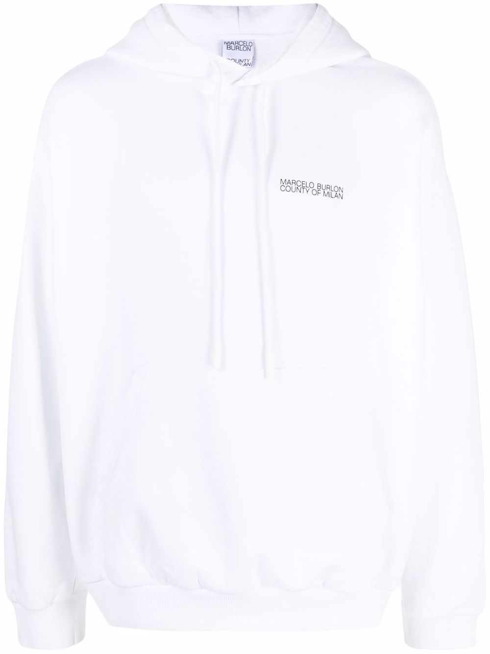 Marcelo Burlon County of Milan Cross 图案连帽衫 - 白色