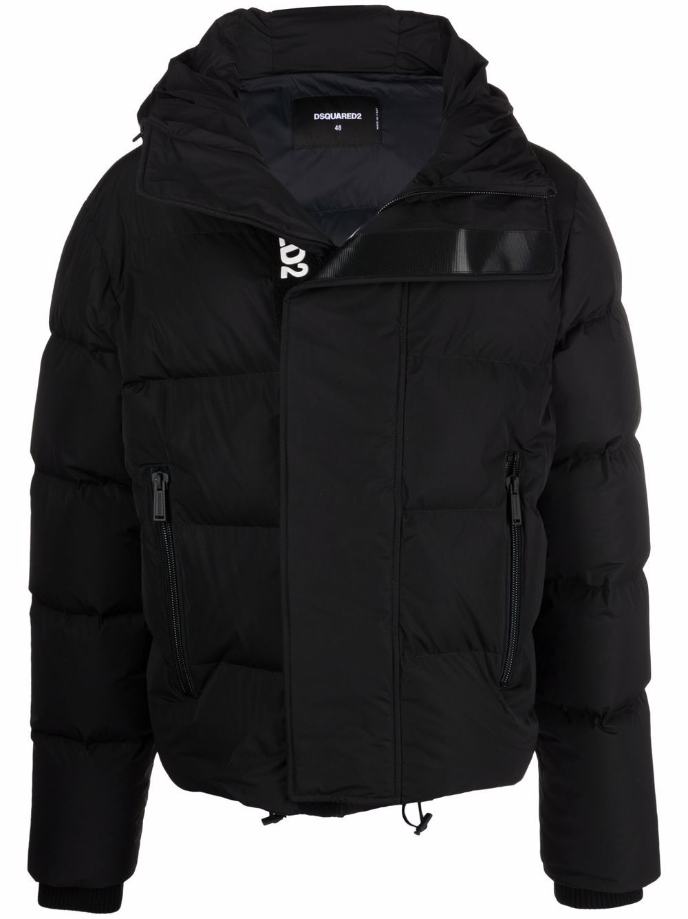 DSQUARED2 D2次方 logo纹绗缝外套 - 黑色