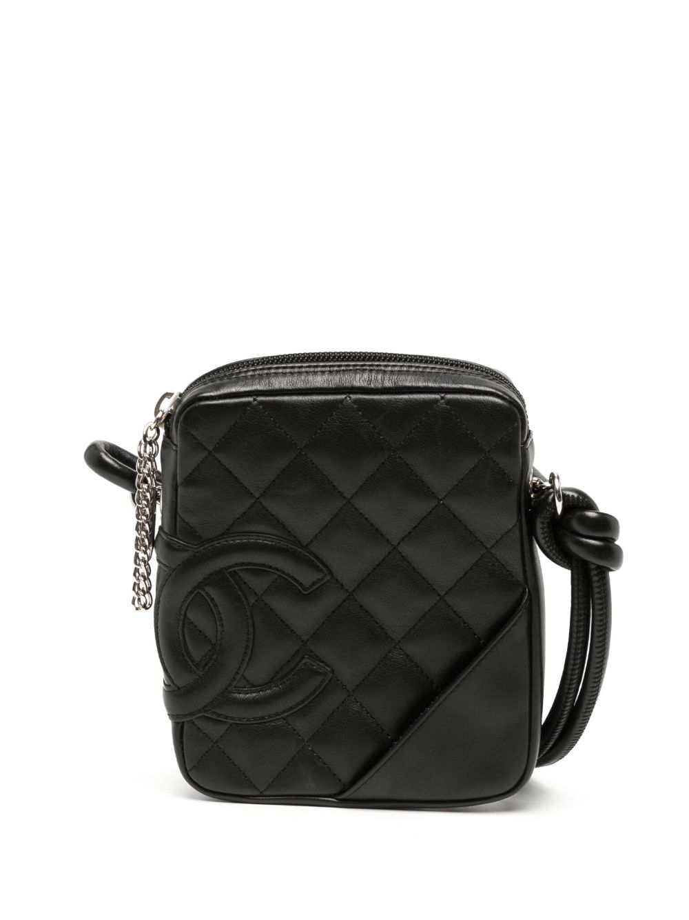 CHANEL Pre-Owned Cambon Line 斜挎包（2003年典藏款） - 黑色