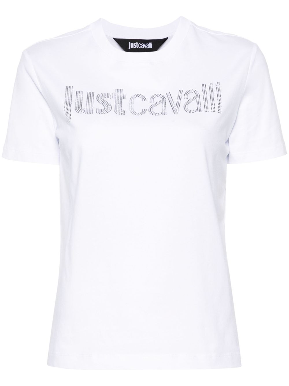 Just Cavalli logo缀饰棉T恤 - 白色