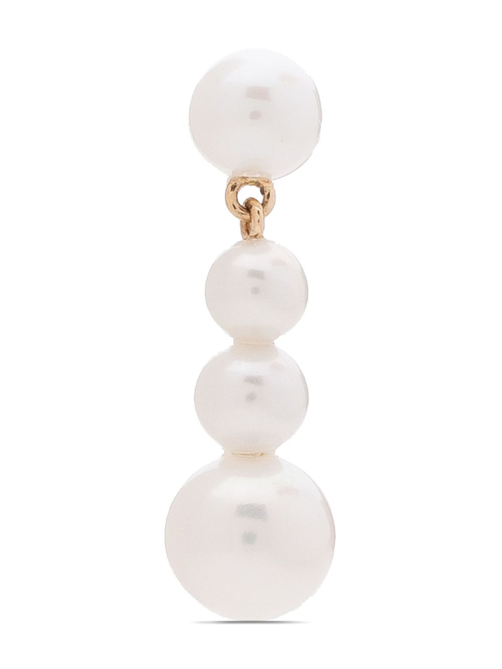 Sophie Bille Brahe 14kt yellow gold Carolina pearl earring - 金色