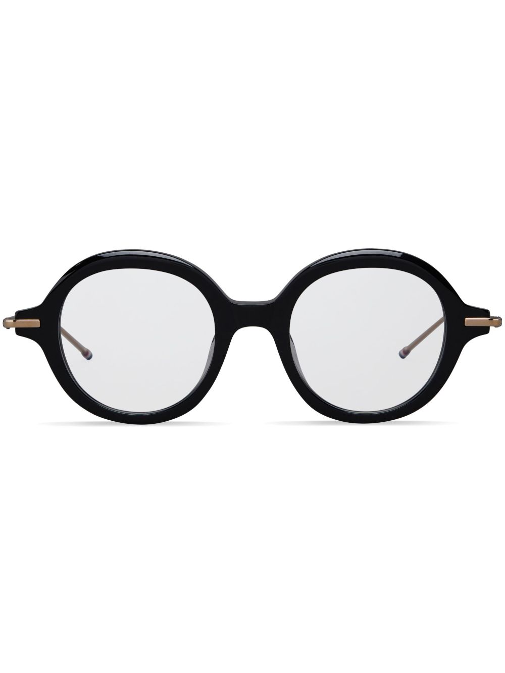 Thom Browne Eyewear 圆框眼镜 - 黑色