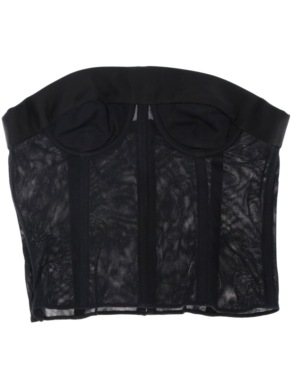 Maison Martin Margiela Pre-Owned 四缝线logo紧胸衣（2020年代典藏款） - 黑色