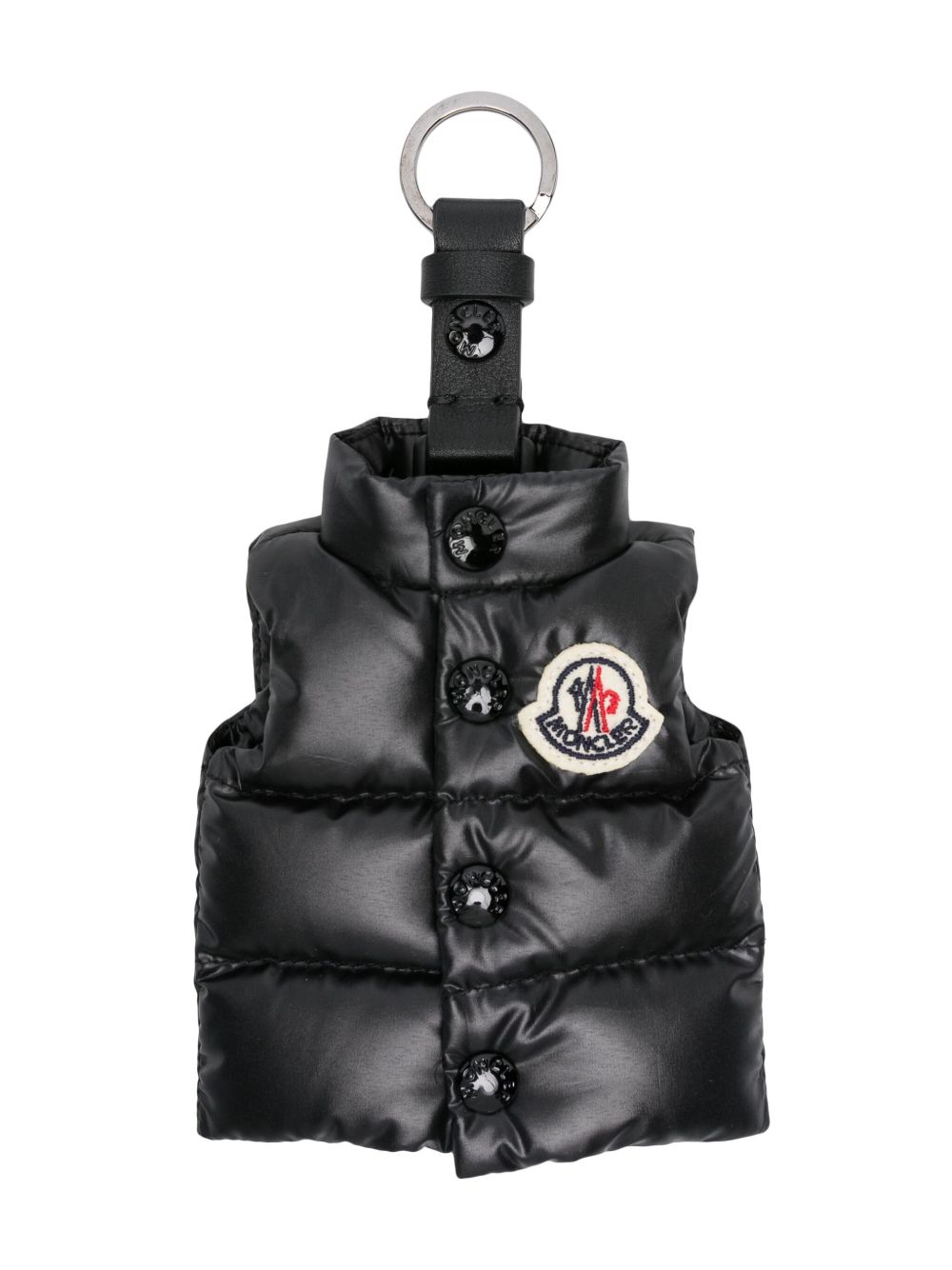 Moncler 马甲造型钥匙扣 - 黑色