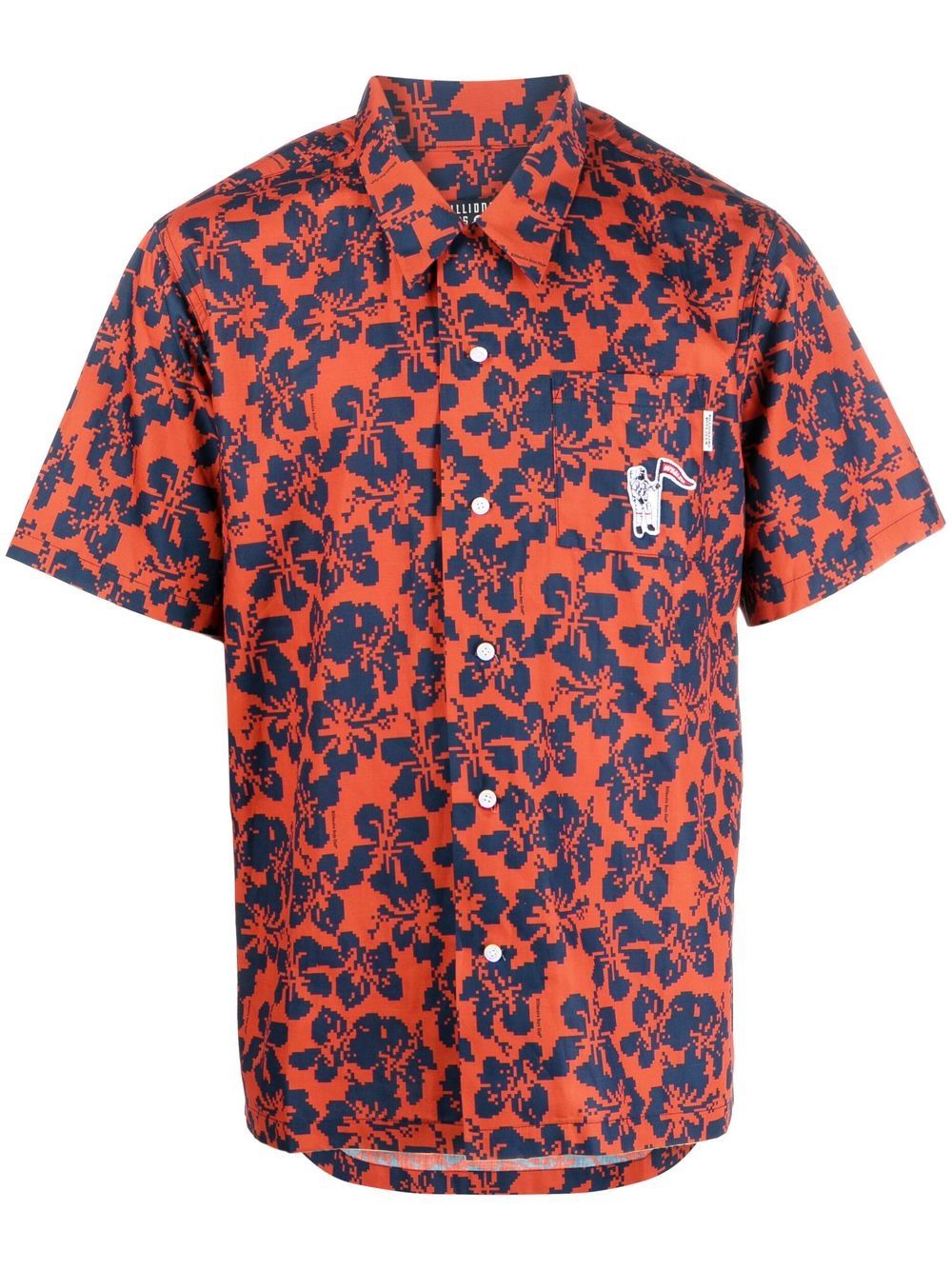 Billionaire Boys Club 花卉印花短袖衬衫 - 红色