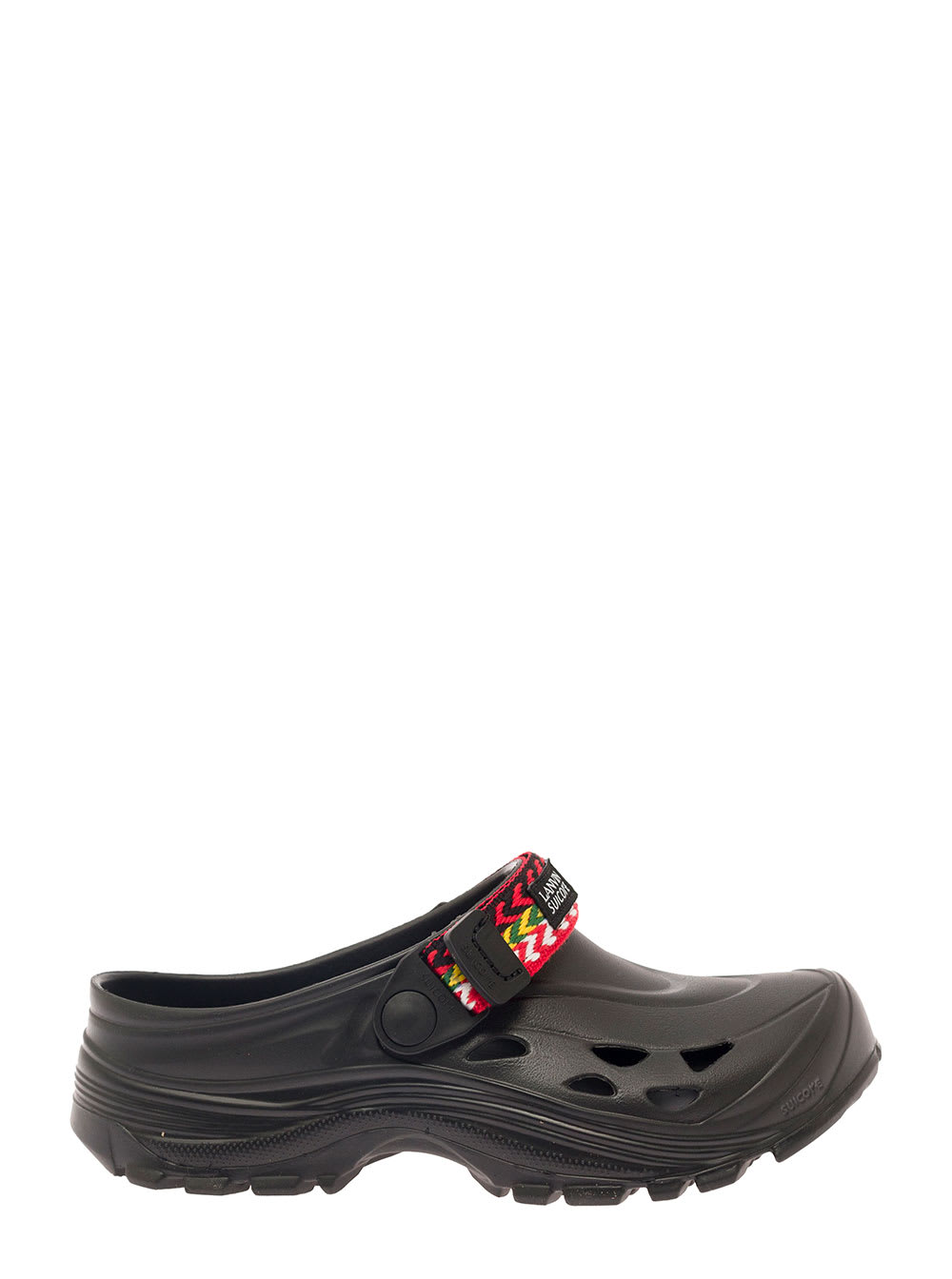 Lanvin X Suikoke Slippers In Black Rubber Woman
