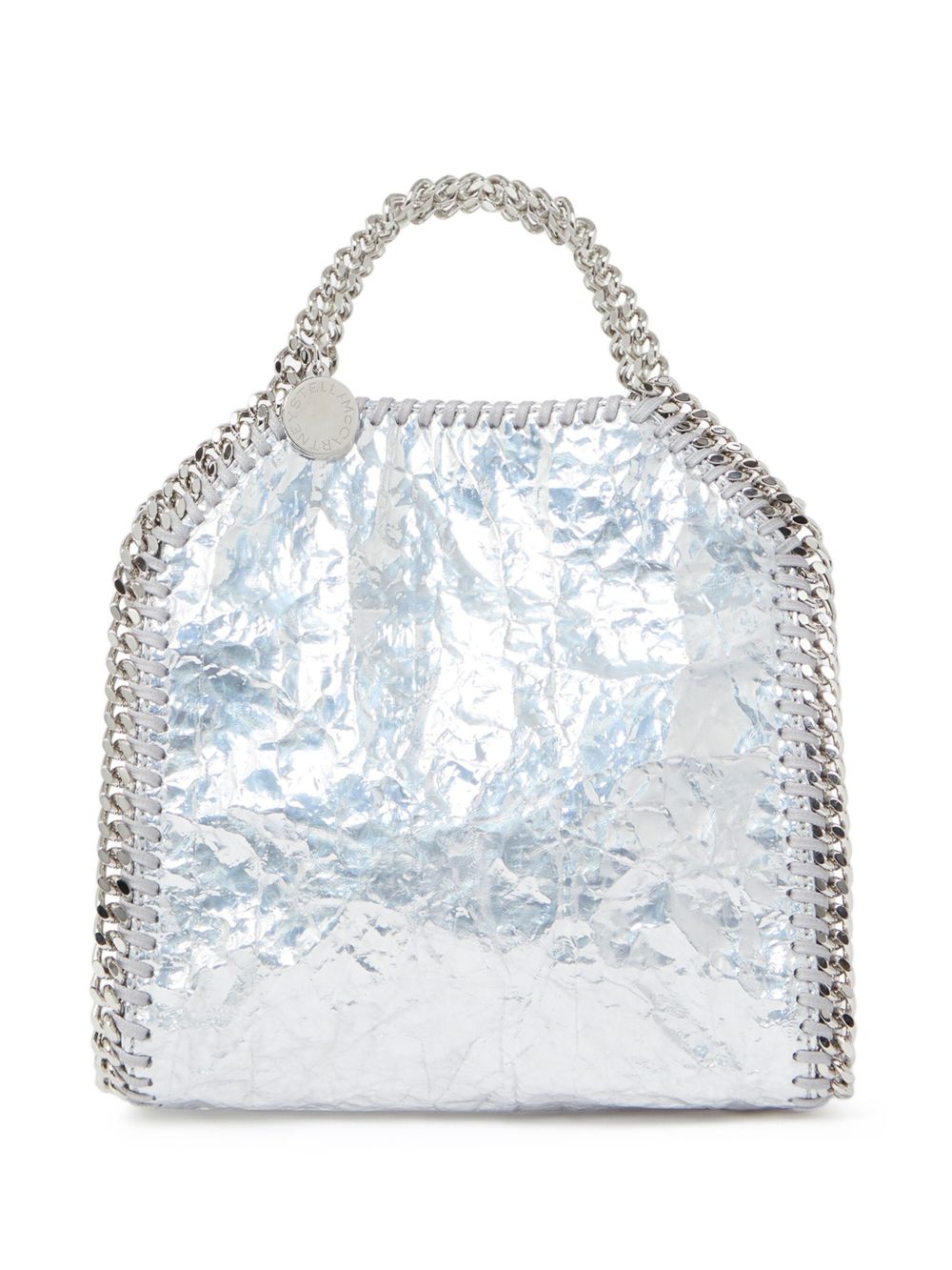 Stella McCartney Falabella 金属感效果小号手提包 - 银色