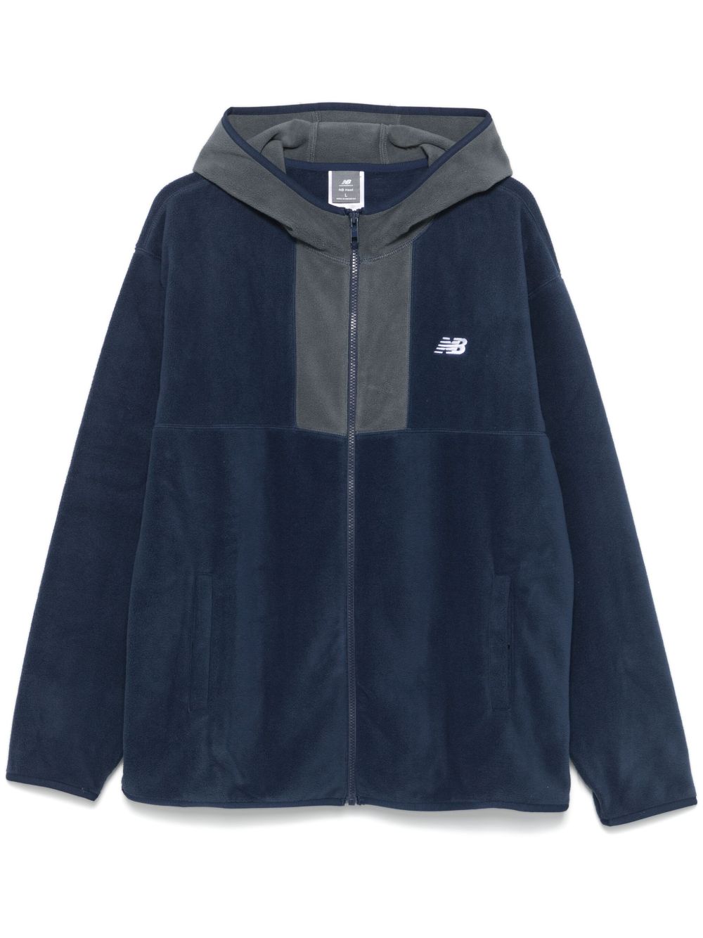 New Balance 连帽抓绒夹克 - 蓝色