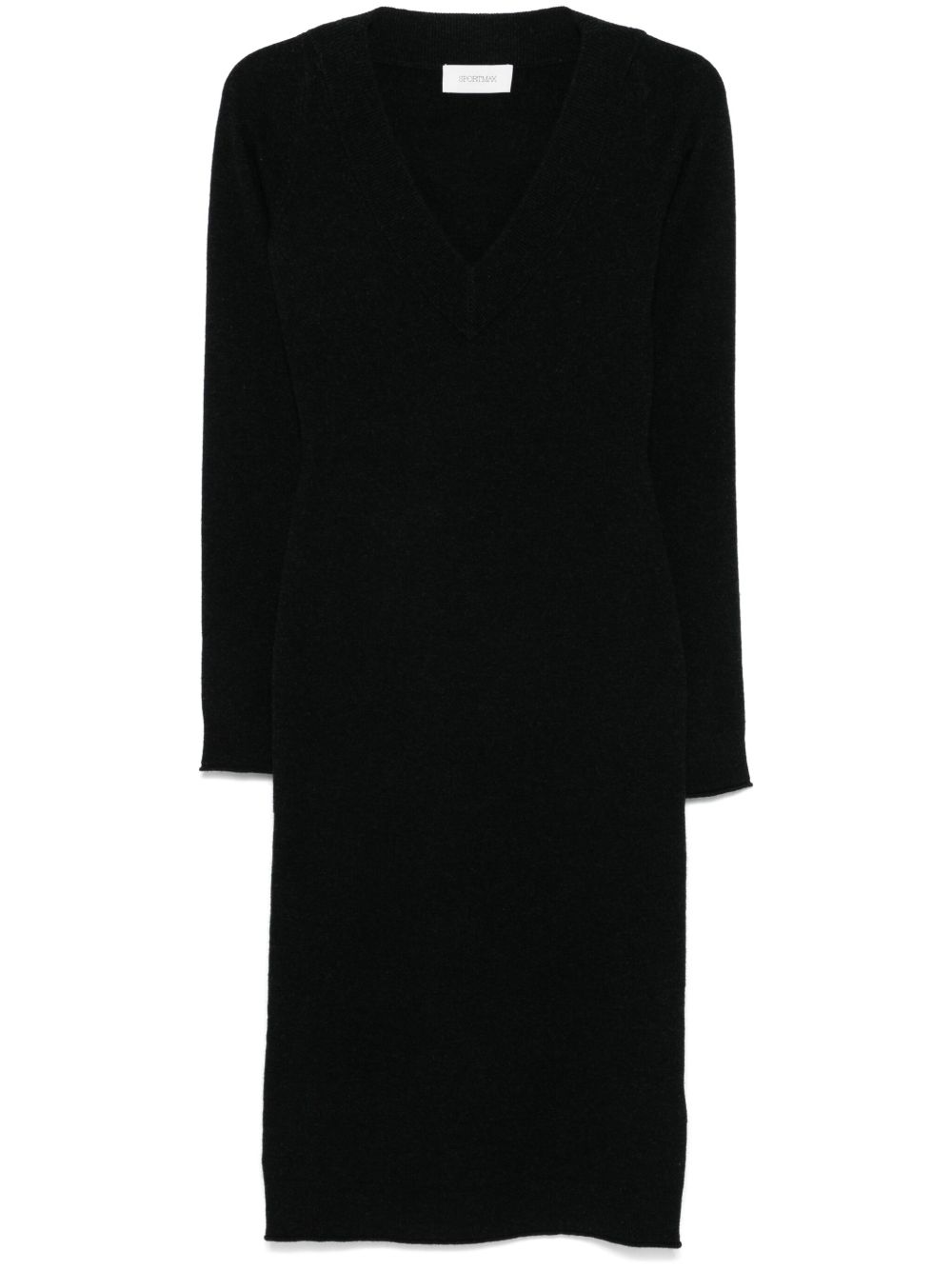 Sportmax Angizia 中长连衣裙 - 黑色