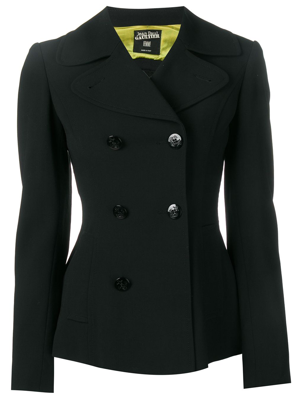 Jean Paul Gaultier Pre-Owned 古着双排扣夹克 - 黑色