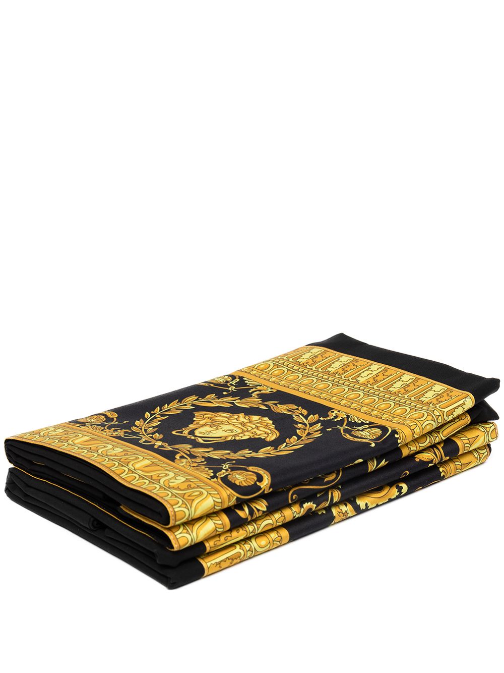 Versace I Love Baroque 枕套（两件装） - 黑色