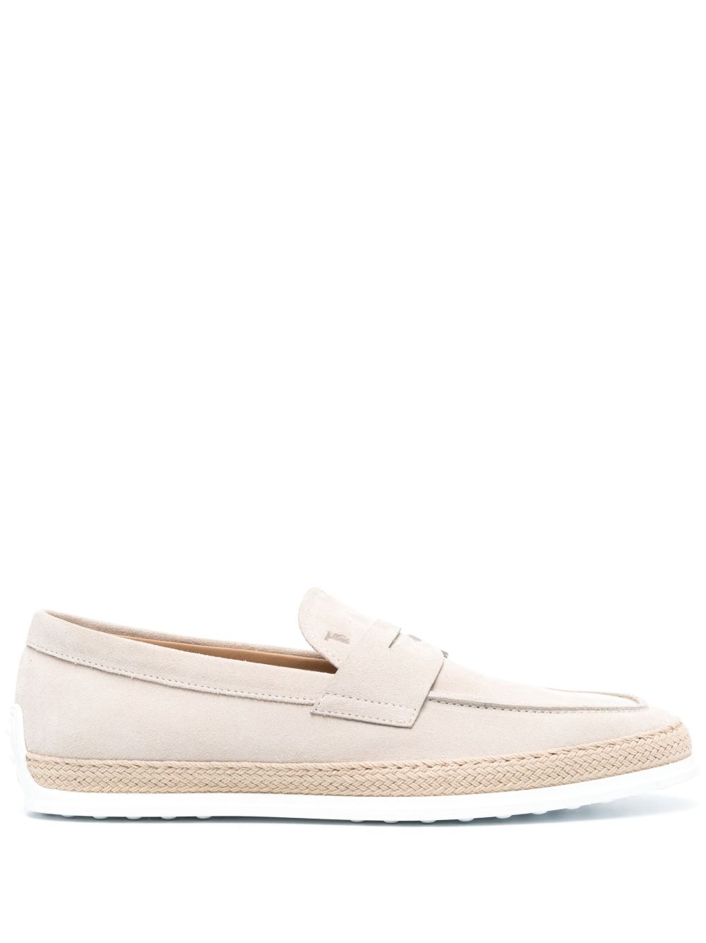 Tod's 绒面皮经典乐福鞋 - 中性色