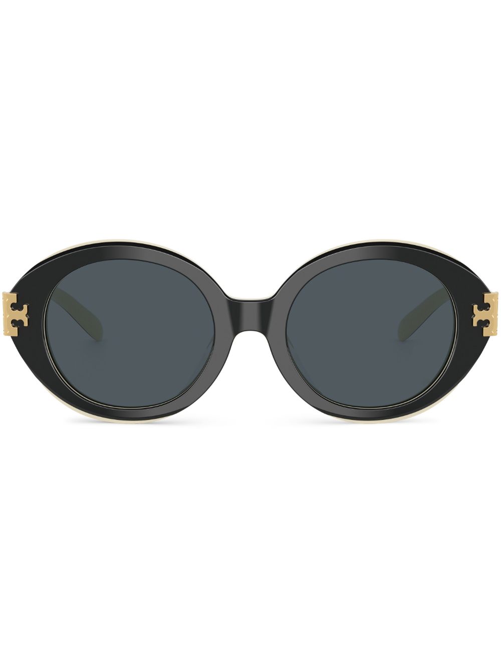 Tory Burch 圆框太阳眼镜 - 黑色