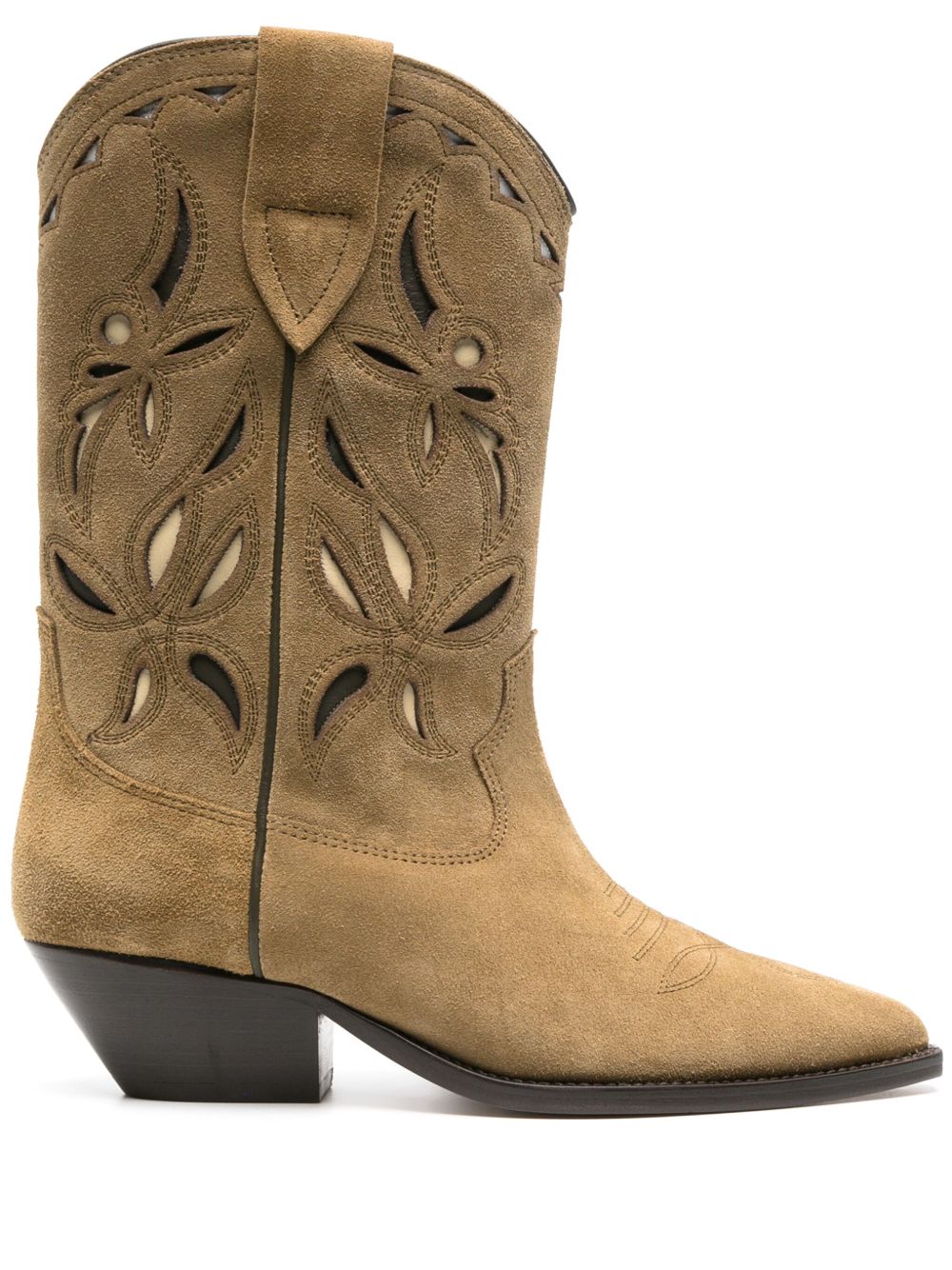 ISABEL MARANT Duerto 绒面皮中筒靴 - 中性色