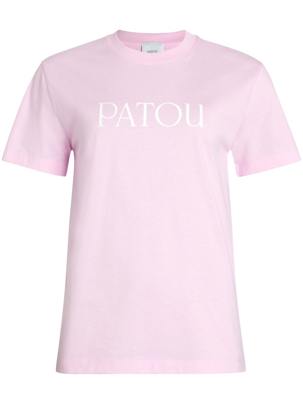 Patou logo印花棉T恤 - 粉色