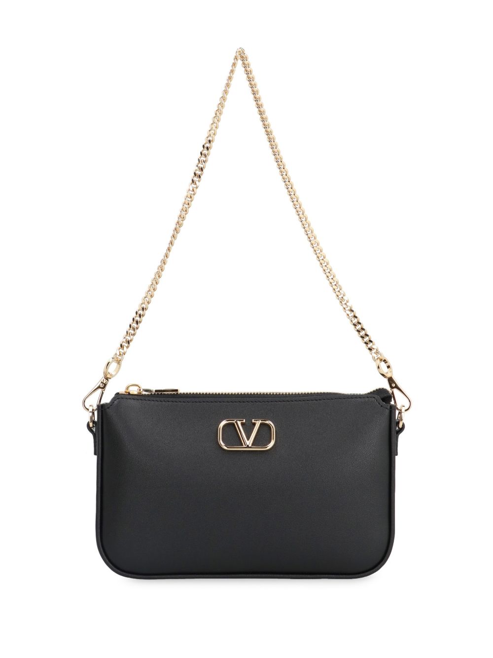 Valentino Garavani VLogo Signature 迷你斜挎包 - 黑色