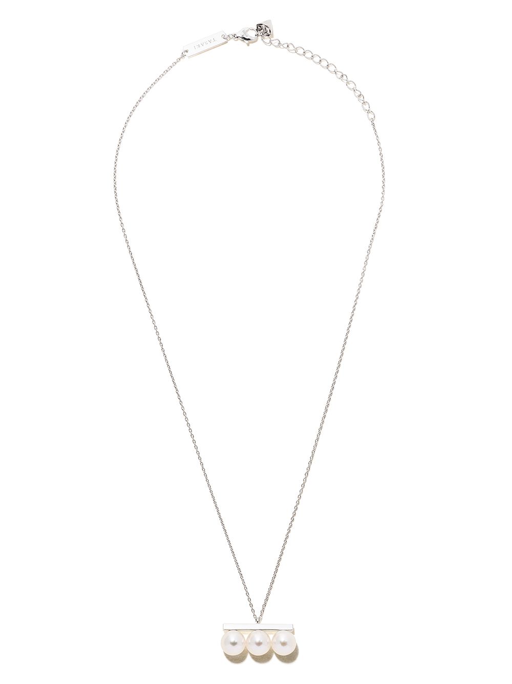 TASAKI Balance Neo Akoya 18K白金阿古屋珍珠吊饰项链 - 银色