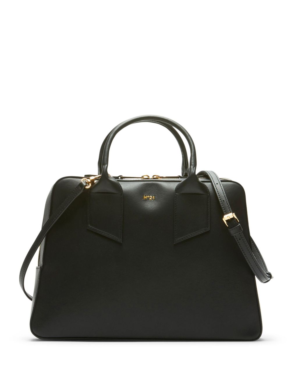 Nº21 Bauletto 大号手提包 - 黑色