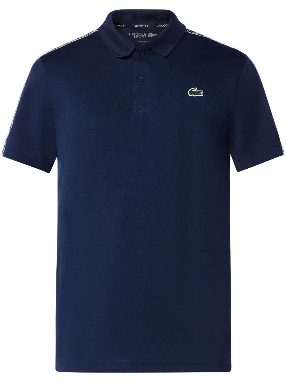 Lacoste logo刺绣polo衫 - 蓝色