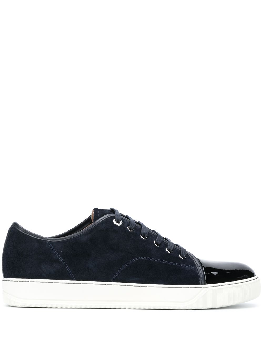 Lanvin DBB1 漆皮鞋头盖板鞋 - 蓝色