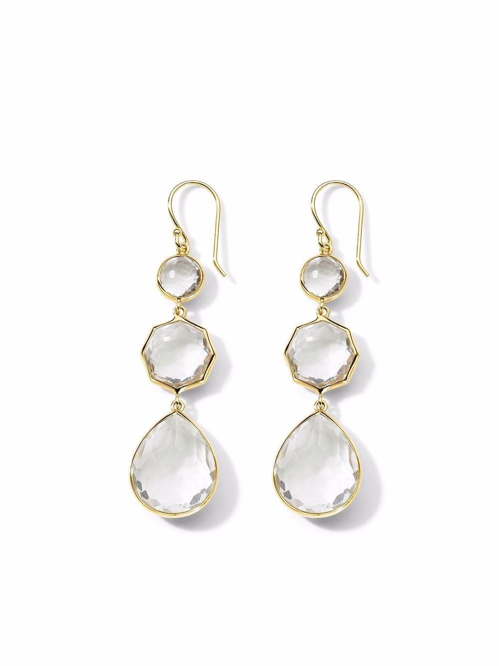 IPPOLITA Rock Candy® Small Crazy 8s 18K黄金耳环 - 金色