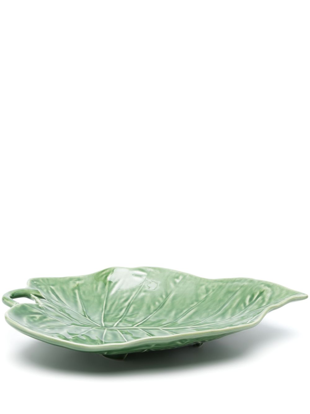 Bordallo Pinheiro Leaf Sunflower 小号餐盘（30厘米 x 21厘米） - 绿色