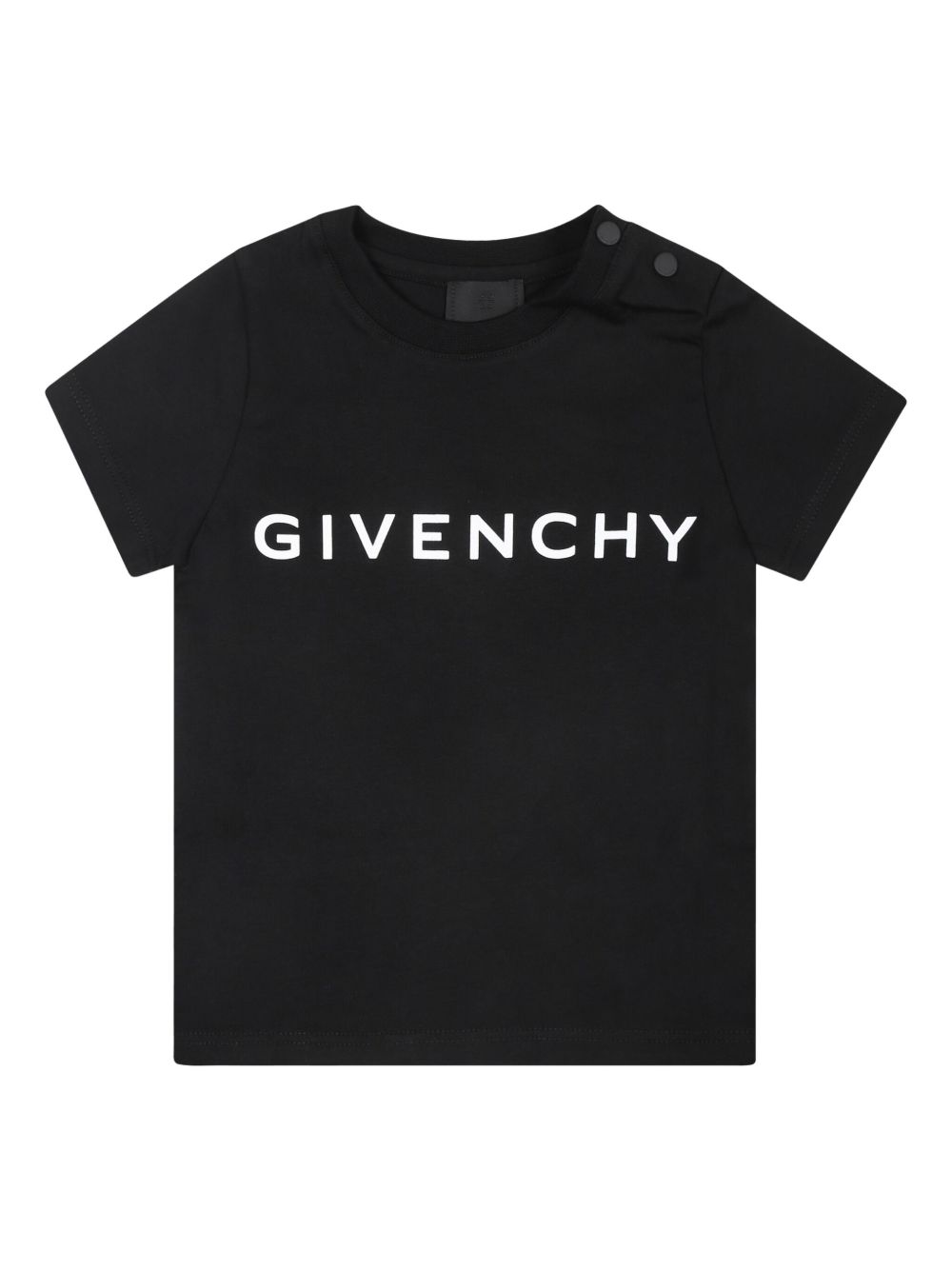 Givenchy Kids logo印花T恤 - 黑色