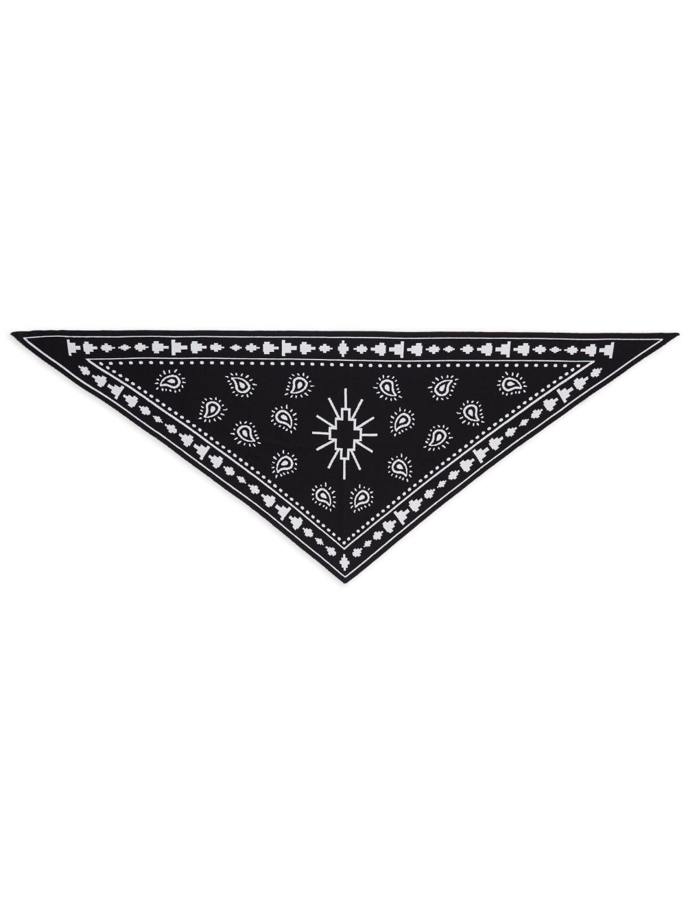Marcelo Burlon County of Milan Bandana 针织围巾 - 黑色