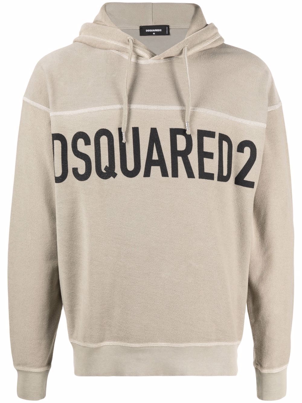 DSQUARED2 logo印花连帽衫 - 中性色