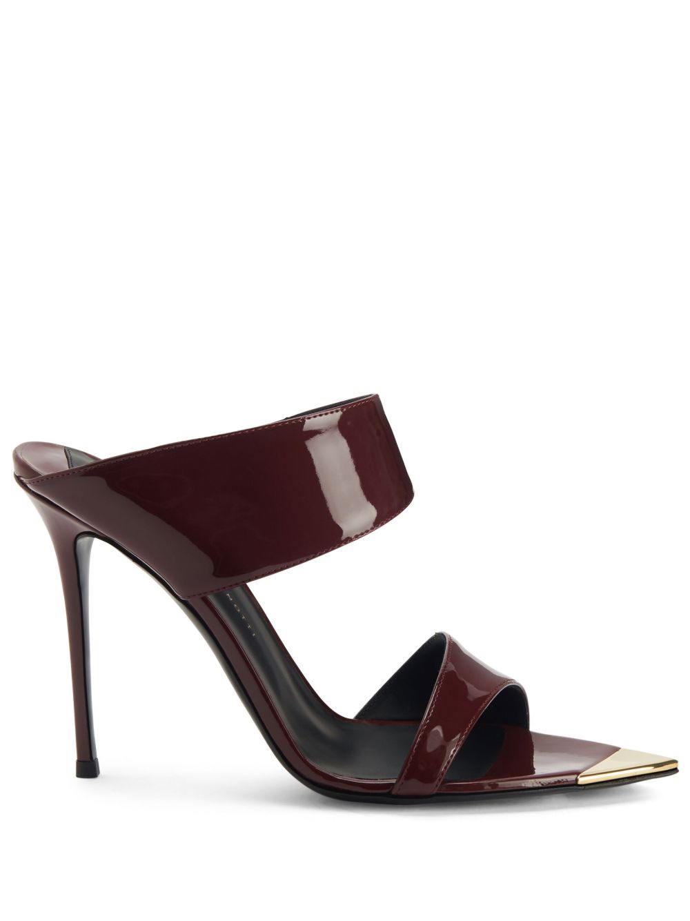 Giuseppe Zanotti Intriigo Allure 高跟皮质穆勒鞋 - 褐色