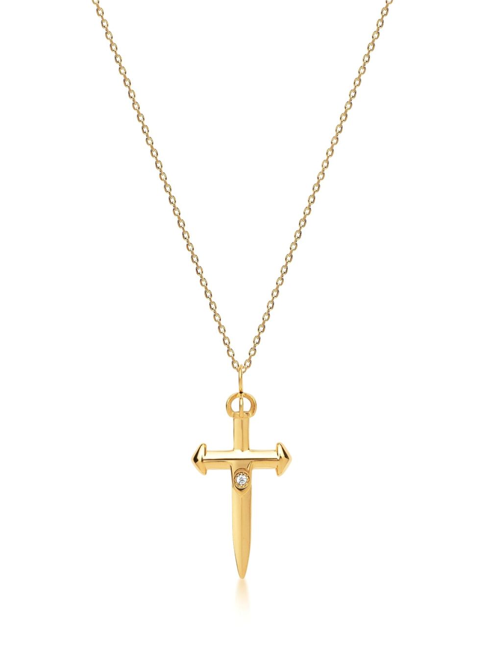 Nialaya Jewelry Skyfall Sword necklace - 金色