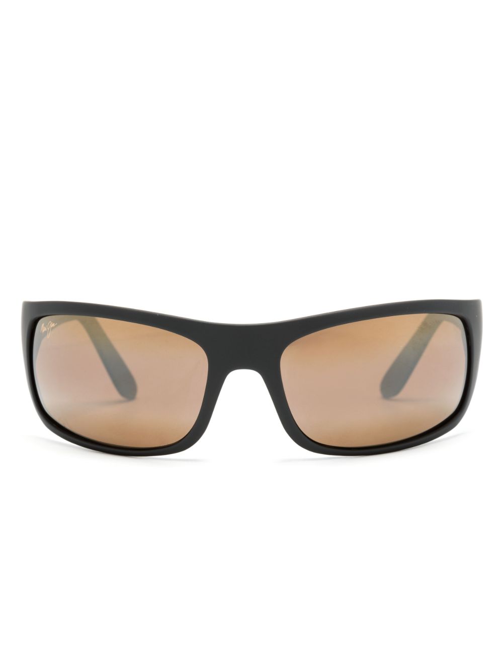 Maui Jim Peahi 长方形镜框太阳眼镜 - 黑色