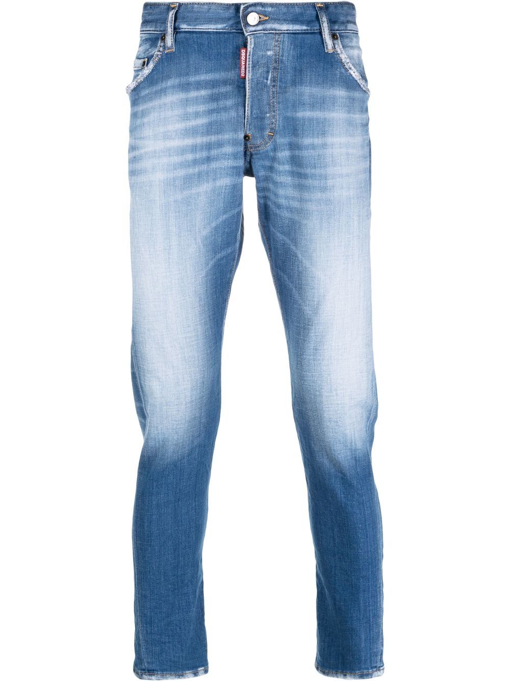 DSQUARED2 直筒牛仔裤 - 蓝色
