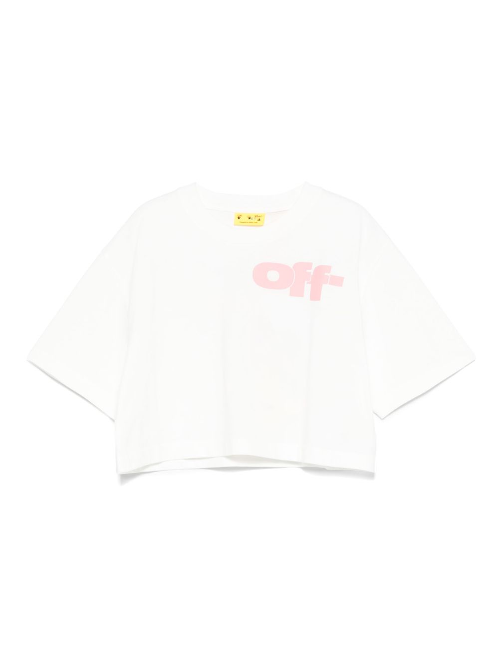 Off-White Kids logo印花T恤 - 白色