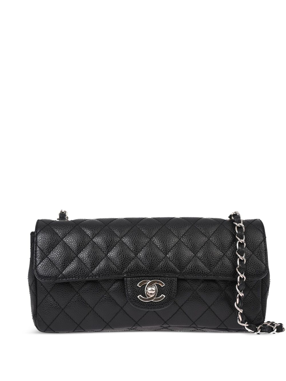 CHANEL Pre-Owned East West 单肩包（2008年典藏款） - 黑色