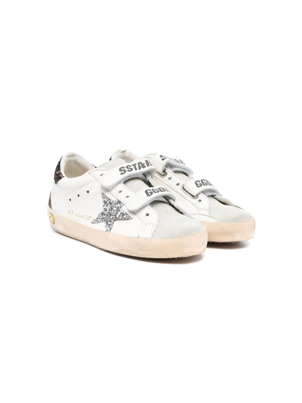 Golden Goose Kids Old School 魔术贴运动鞋 - 白色