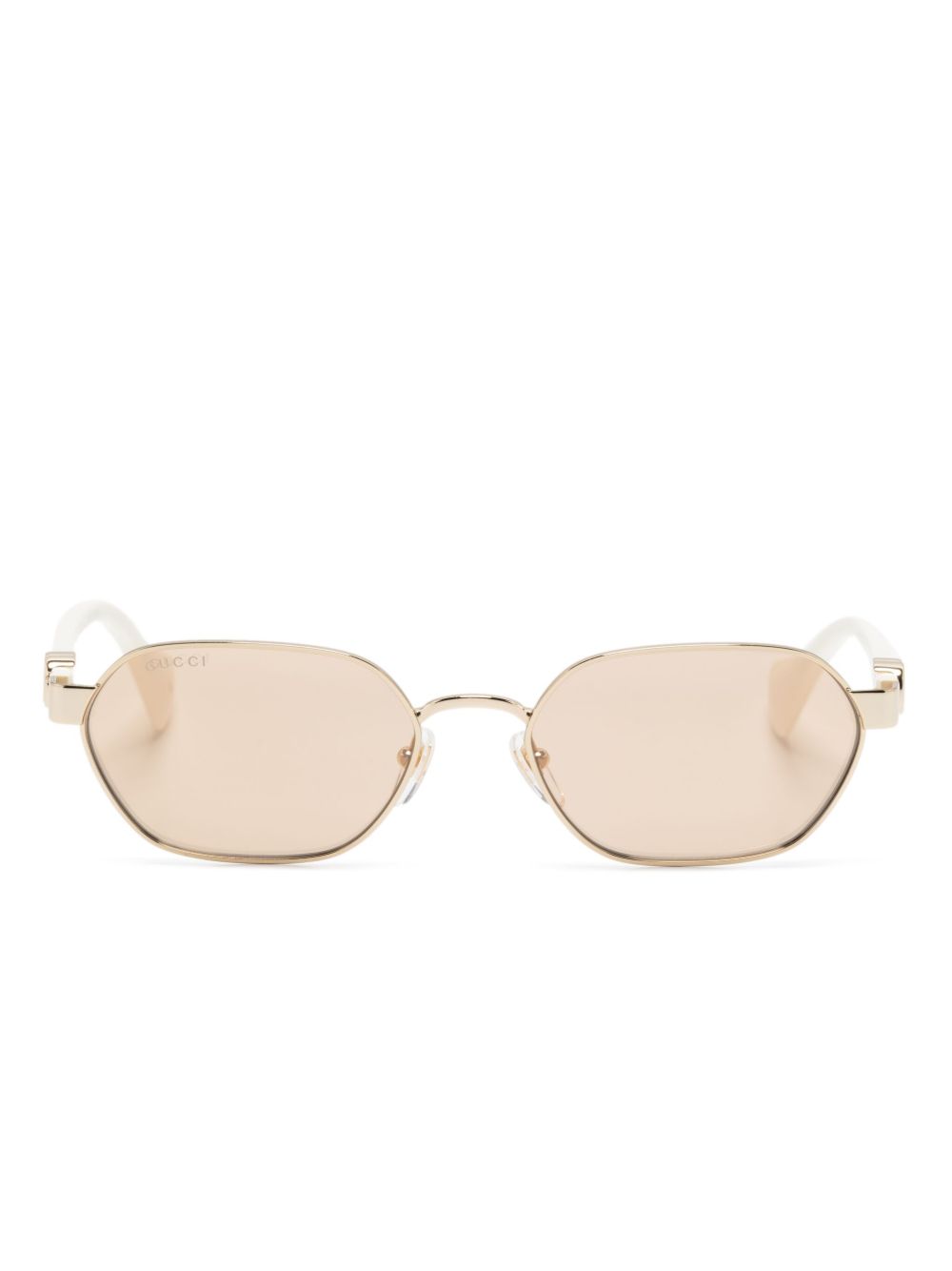 Gucci Eyewear GG1593S 几何形镜框太阳眼镜 - 中性色