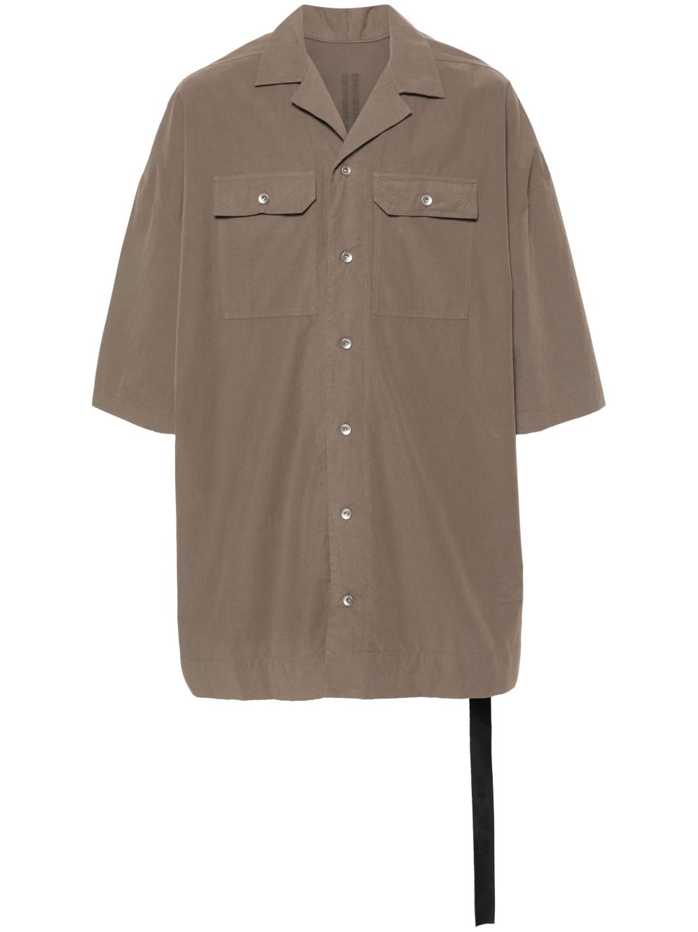 Rick Owens DRKSHDW Magnum Tommy 棉衬衫 - 灰色