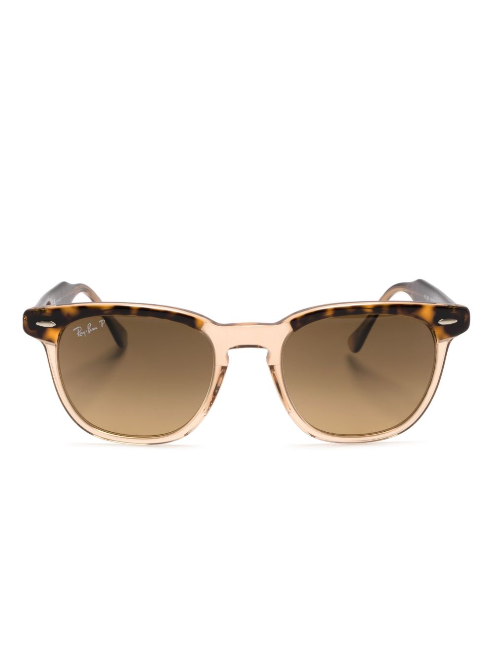 Ray-Ban Hawkeye 玳瑁纹效果太阳眼镜 - 褐色