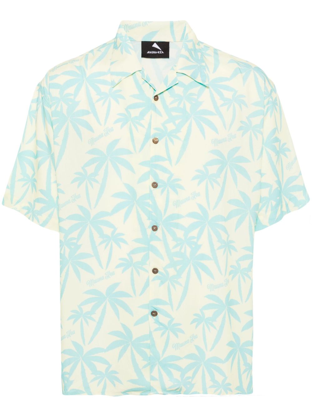 Mauna Kea 棕树印花衬衫 - 黄色